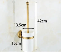 Accessoires Salle de Bain Laiton Antique Brossé à la Pièce, 20 Articles