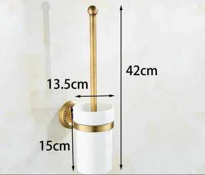 Accessoires Salle de Bain Laiton Antique Brossé à la Pièce, 20 Articles