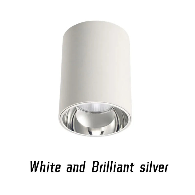 Spot LED Cuisine en Saillie Cylindre COB Anti-Éblouissement Dimmable, 5 à 24 W