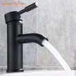 Mitigeur Lavabo Monotrou Inox Noir Mat ou Chromé, Modèle Haut ou Court