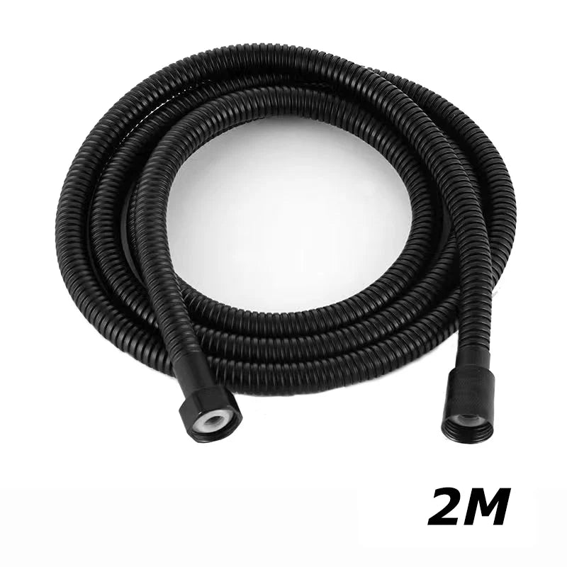 Flexible de Douche Inox 304 Argent ou Noir 150 ou 200 cm
