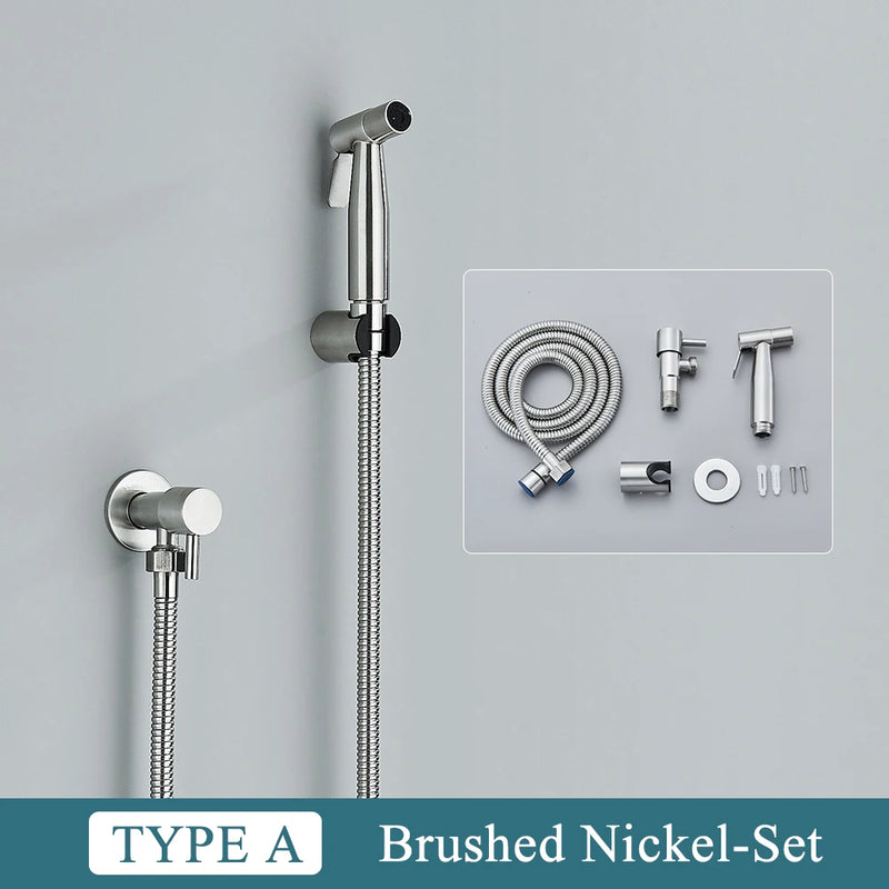 Douchette WC Murale Kit Complet Plusieurs Finitions