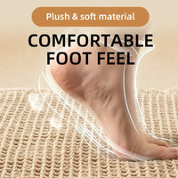 Tapis de Bain à Pompons Antidérapant Ultra Absorbant