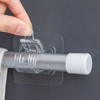 Clips Adhésifs à Ressort pour Tringle de Douche Télescopique, Sans Perçage