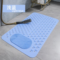 Tapis de Douche Doux Ventouses Trou de Vidange Multicolore