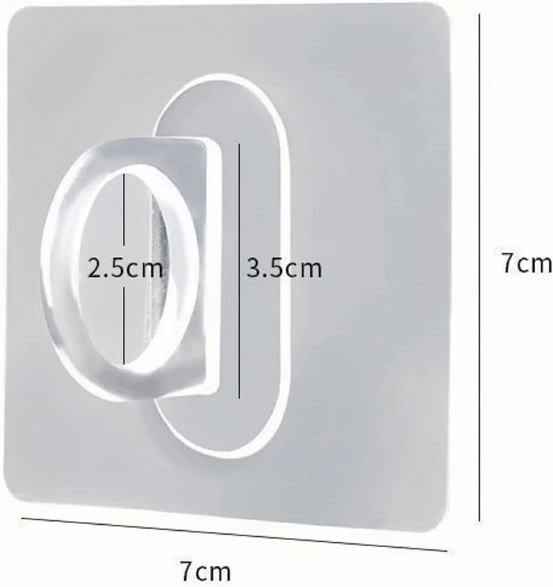 Support de Flacon Adhésif Transparent pour Pulvérisateur, Lot de 3 à 10
