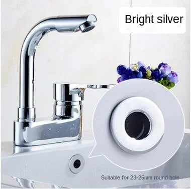 Cache Trop-Plein Lavabo Rond Laiton pour Trou 23 à 25 mm