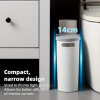 Poubelle Salle de Bain Compacte Poignée Intégrée 10 Litres