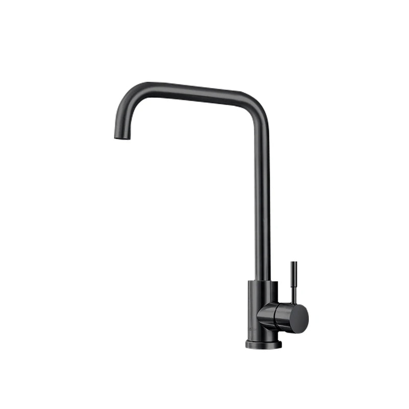 Mitigeur Cuisine Inox Monotrou, Bec Pivotant 360°, Noir, Chromé ou Brossé
