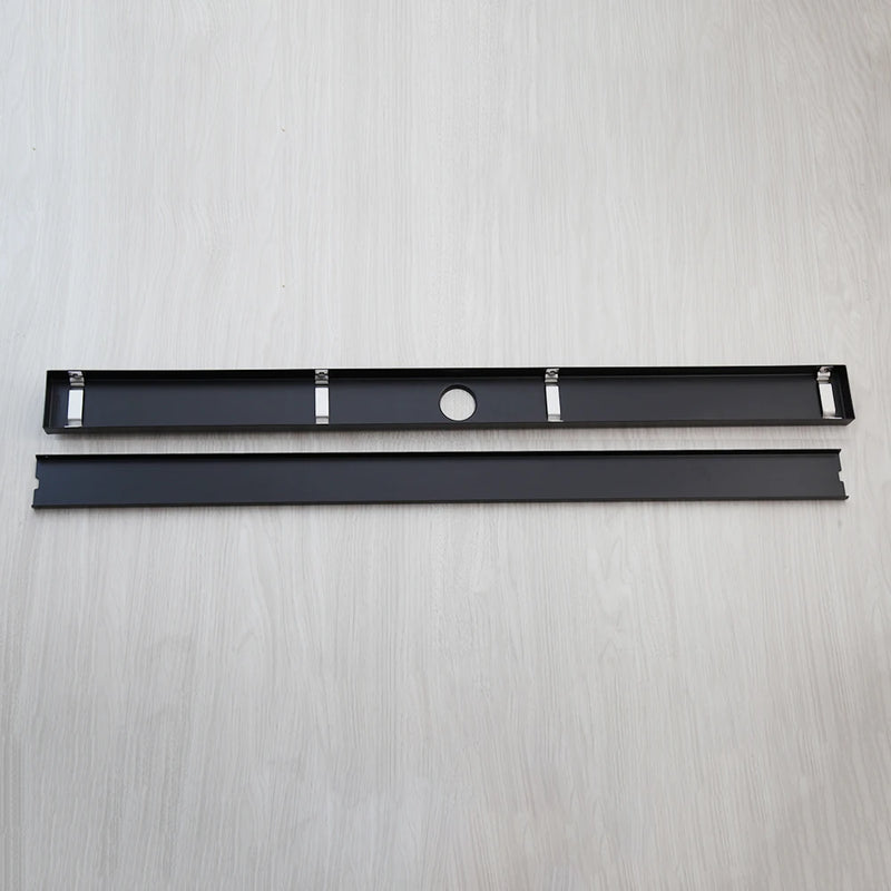 Caniveau de Douche Linéaire Inox Noir Mat, 60 ou 90 cm