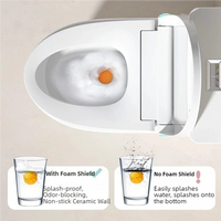 Abattant WC Chauffant à Frein de Chute, Ouverture Automatique et Télécommande