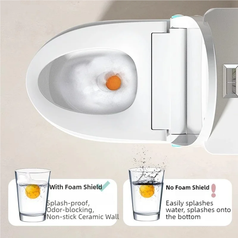 Abattant WC Chauffant à Frein de Chute, Ouverture Automatique et Télécommande