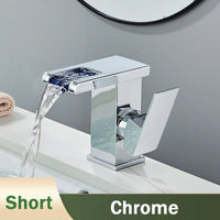 Mitigeur Lavabo Cascade LED Couleur Changeante