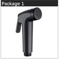 Douchette WC Noire Kit Complet avec Support Mural