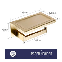 Accessoires Salle de Bain Doré Brossé à la Pièce ou en Kit
