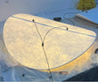 Suspension Cuisine Soie Blanche LED, Diamètre 40 à 80 cm