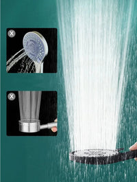 Pommeau de Douche Douchette ou Tête de Pluie Noir ou Argent à la Pièce