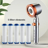 Pommeau de Douche 5 Modes Filtrant Panneau Inox