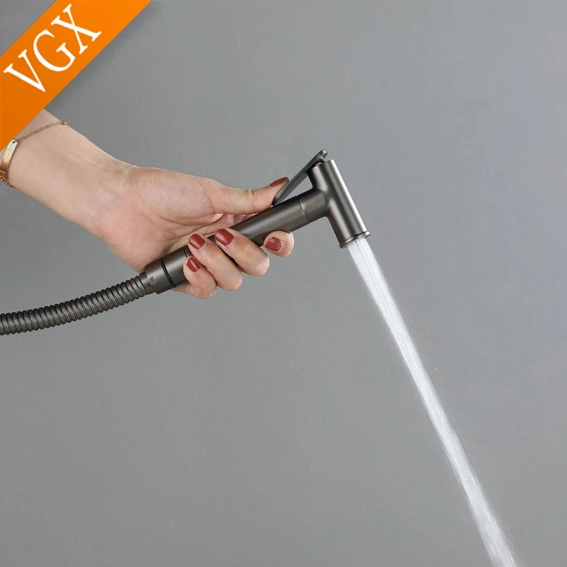 Douchette WC Eau Froide Flexible Inox 1,5 m, 4 Finitions