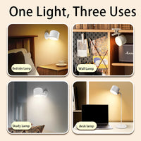 Lampe de Table Sans Fil Rechargeable Tactile avec Télécommande, Magnétique