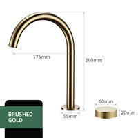 Mitigeur Lavabo Haut 2 Trous Laiton, Bec Pivotant 360°, 5 Finitions