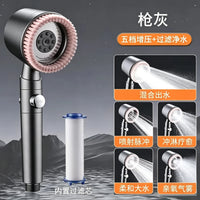 Pommeau de Douche Haute Pression 5 Modes Filtre Intégré, 9 Coloris