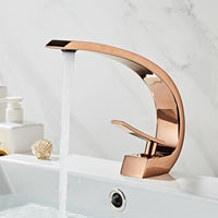 Mitigeur de Lavabo Cascade Monobloc sur Comptoir