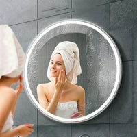 Miroir LED Rond Salle de Bain Anti-Buée Tactile 60 cm