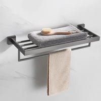 Accessoires Salle de Bain Inox Gris Anthracite à la Pièce, 12 Articles