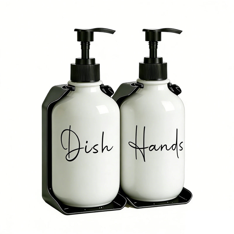 Distributeur de Savon Duo Mural Sans Perçage