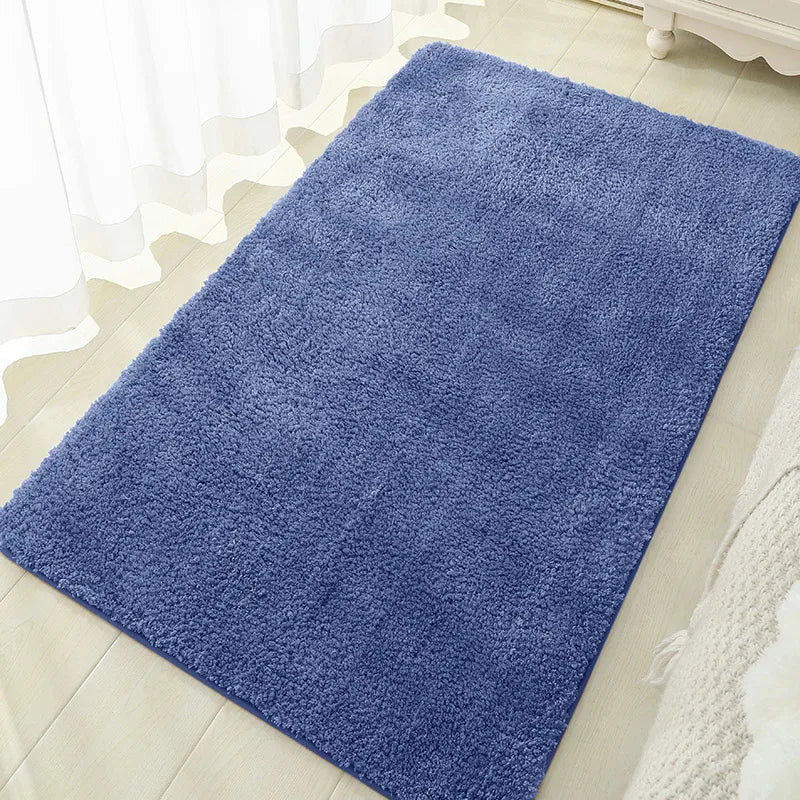 Tapis de Bain Peluche Épais Antidérapant, 13 Coloris, 2 Tailles