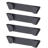 Range-Couvercle Auto-Adhésif Mural, 4 Supports Longs ou Paire à Bouton Doré