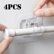 Clips Adhésifs à Ressort pour Tringle de Douche Télescopique, Sans Perçage