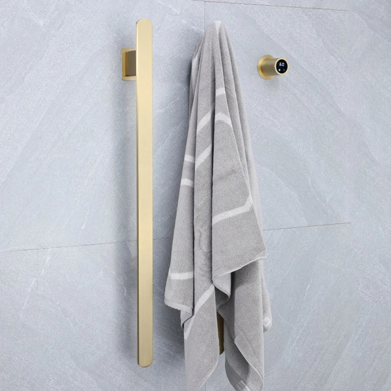 Sèche-Serviette Électrique Encastré Vertical 2 Barres Inox 84 cm, WiFi en Option