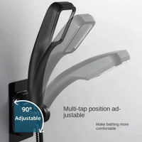 Support de Douche Auto-Adhésif Chromé Sans Perçage