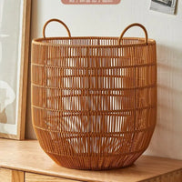 Panier à Linge Imitation Rotin Imperméable, 3 Tailles