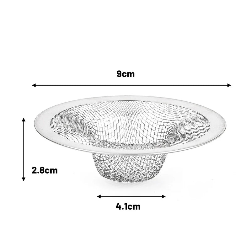 Filtre d'Évier Inox Anti-Cheveux, 4 Diamètres, Lot de 1 à 10