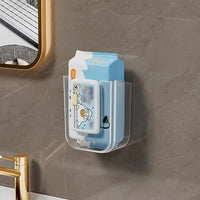 Boîte à Mouchoirs Murale Transparente pour Lingettes Humides sans Perçage