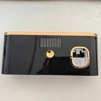 Porte-Brosse à Dents UV Mural 5 Places avec Étagère, Noir ou Blanc