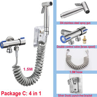 Douchette WC Inox Kit Flexible et Support
