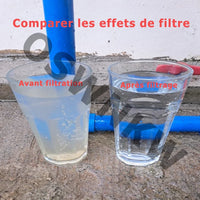 Filtre à Eau Ultrafiltration Inox Toute la Maison, 650 à 7600 L/h