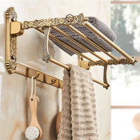 Accessoires Salle de Bain Bronze Antique Ciselé en Aluminium à la Pièce, 13 Articles