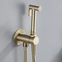 Douchette WC Mitigeur Eau Chaude et Froide Doré Brossé ou Gris Anthracite