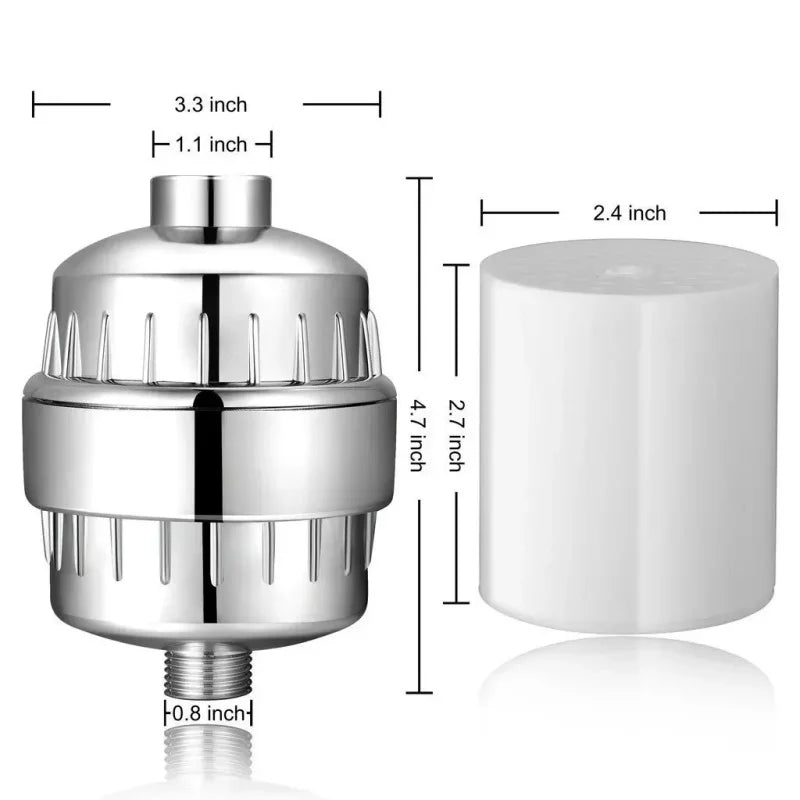 Filtre de Douche 20 Étages Anti-Calcaire Eau Dure