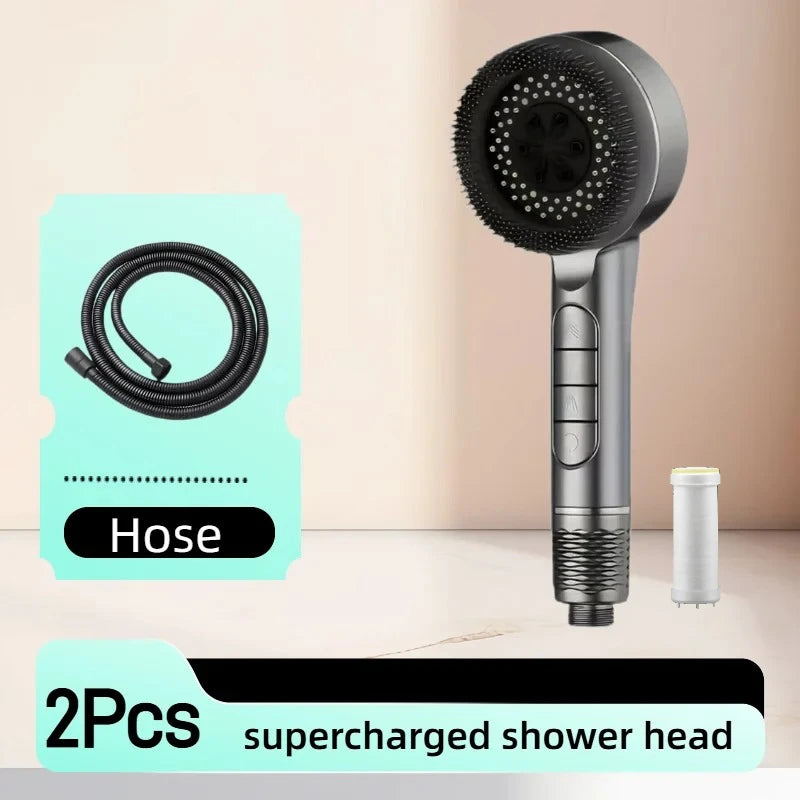 Pommeau de Douche Multifonction 4 Modes avec Filtre