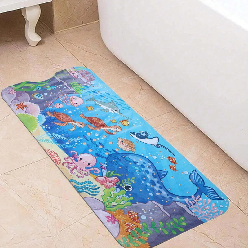 Tapis de Baignoire Antidérapant Extra Long 40 x 100 cm à Ventouses