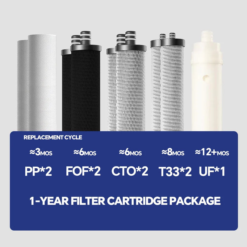 Filtre à Eau Cuisine Ultrafiltration 5 Étapes Inox avec Robinet