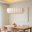 Suspension Cuisine Tissu Festonné, Ronde ou Linéaire, Ø 32 à 150 cm