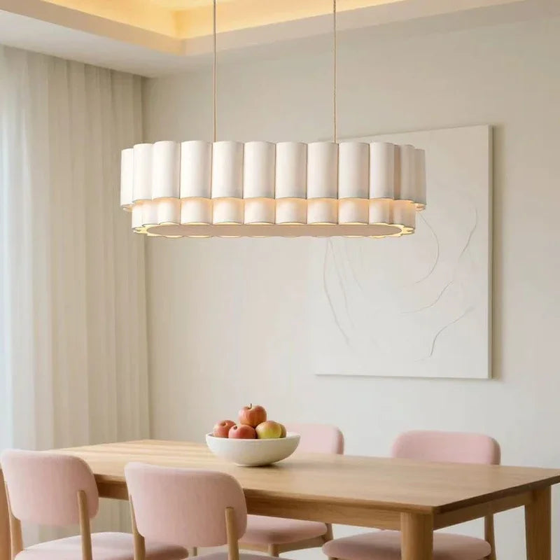 Suspension Cuisine Tissu Festonné, Ronde ou Linéaire, Ø 32 à 150 cm