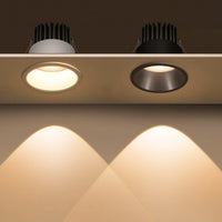 Spot LED Encastrable Cuisine Anti-Éblouissement, Noir ou Blanc, 7 ou 12 W